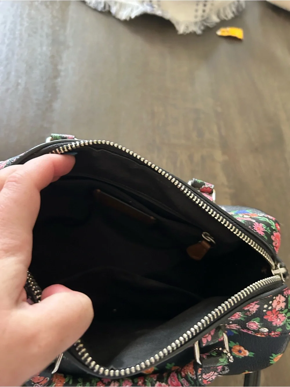 Coach mini Bennett satchel in floral print mix coated canvas